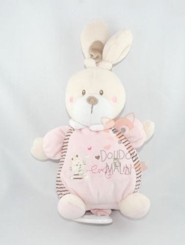  laline lapin musical abc rose blanc gris 